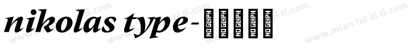nikolas type字体转换